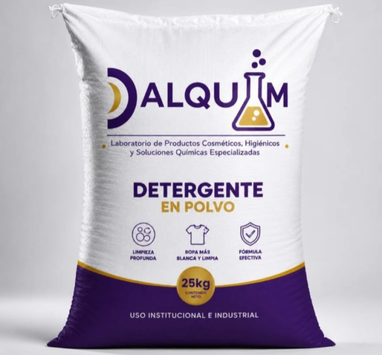 DETERGENTE EN POLVO 25 KILOS BLANCO Y AZUL