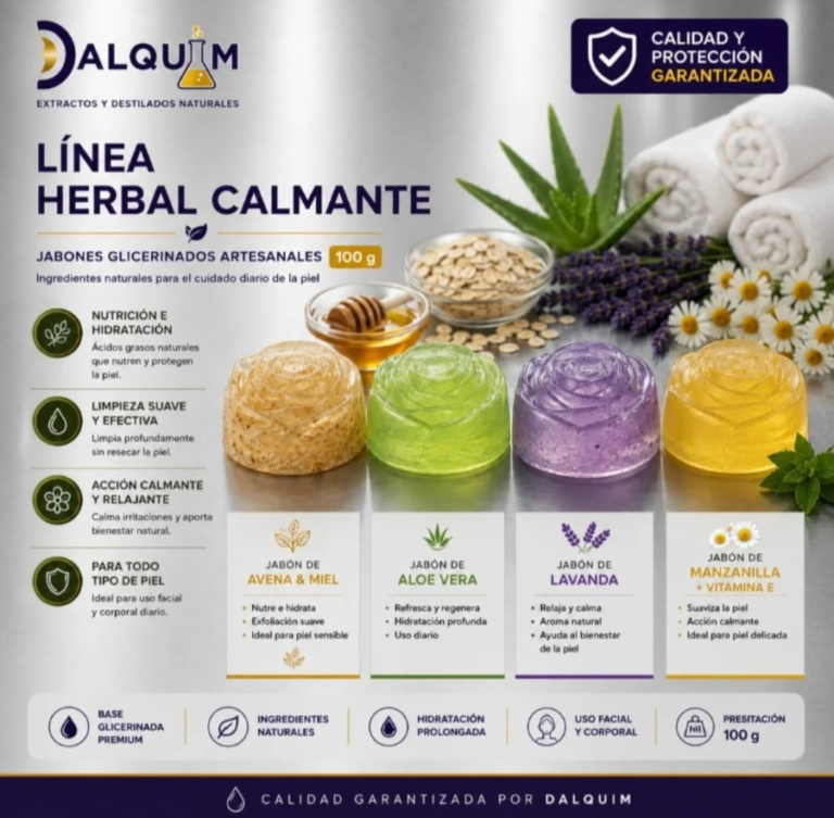 JABÓN SÓLIDO 100 GR, HERBAL CALMANTE